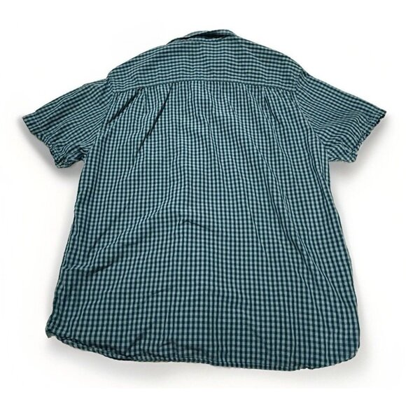 Tommy Bahama Shirt Mens XLarge Island Crafted Blue Plaid Short Sleeve Button Up - Picture 2 of 4